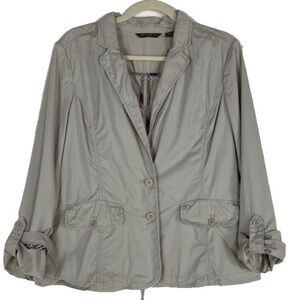 Eddie Bauer Cotton Lightweight Button Closure Lightweight Utility Jacket